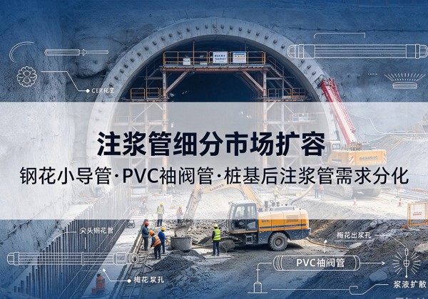 临泉注浆管细分市场扩容，隧道钢花小导管、PVC 袖阀管、桩基后注浆管需求分化